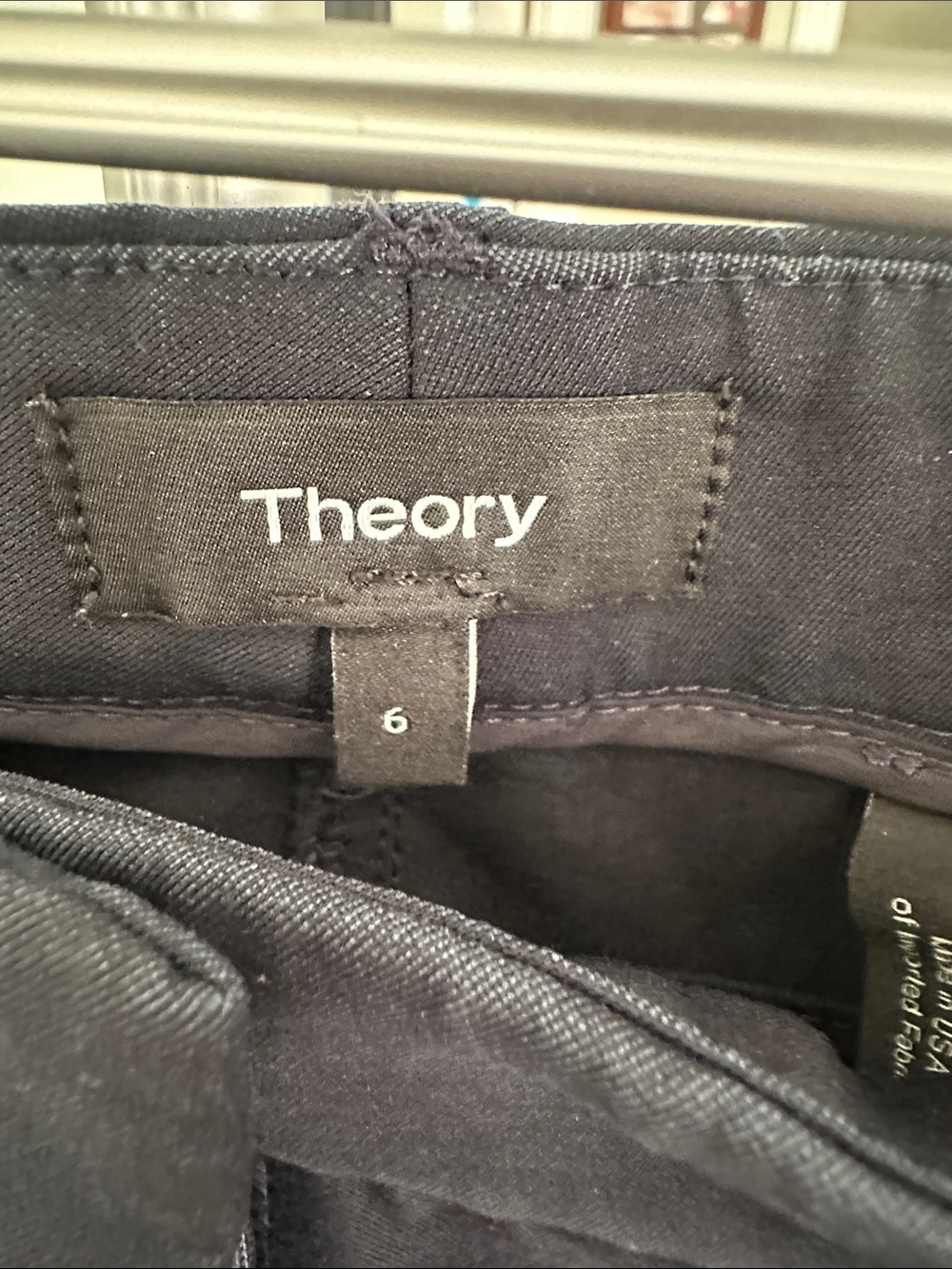Theory Navy Straight-Leg Dress Pants - Picture 2 of 4